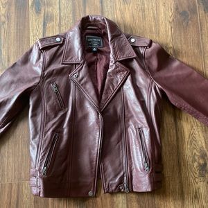 Lucky Brand Leather moto jacket